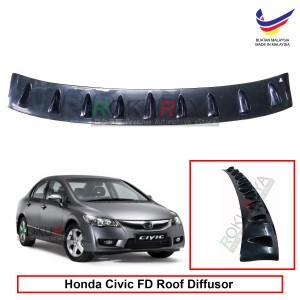 Honda Civic FD (8th Gen) 2006-2012 Vortex Generator Shark Fin Aerodynamic Rear Top Roof Diffuser Diffusor